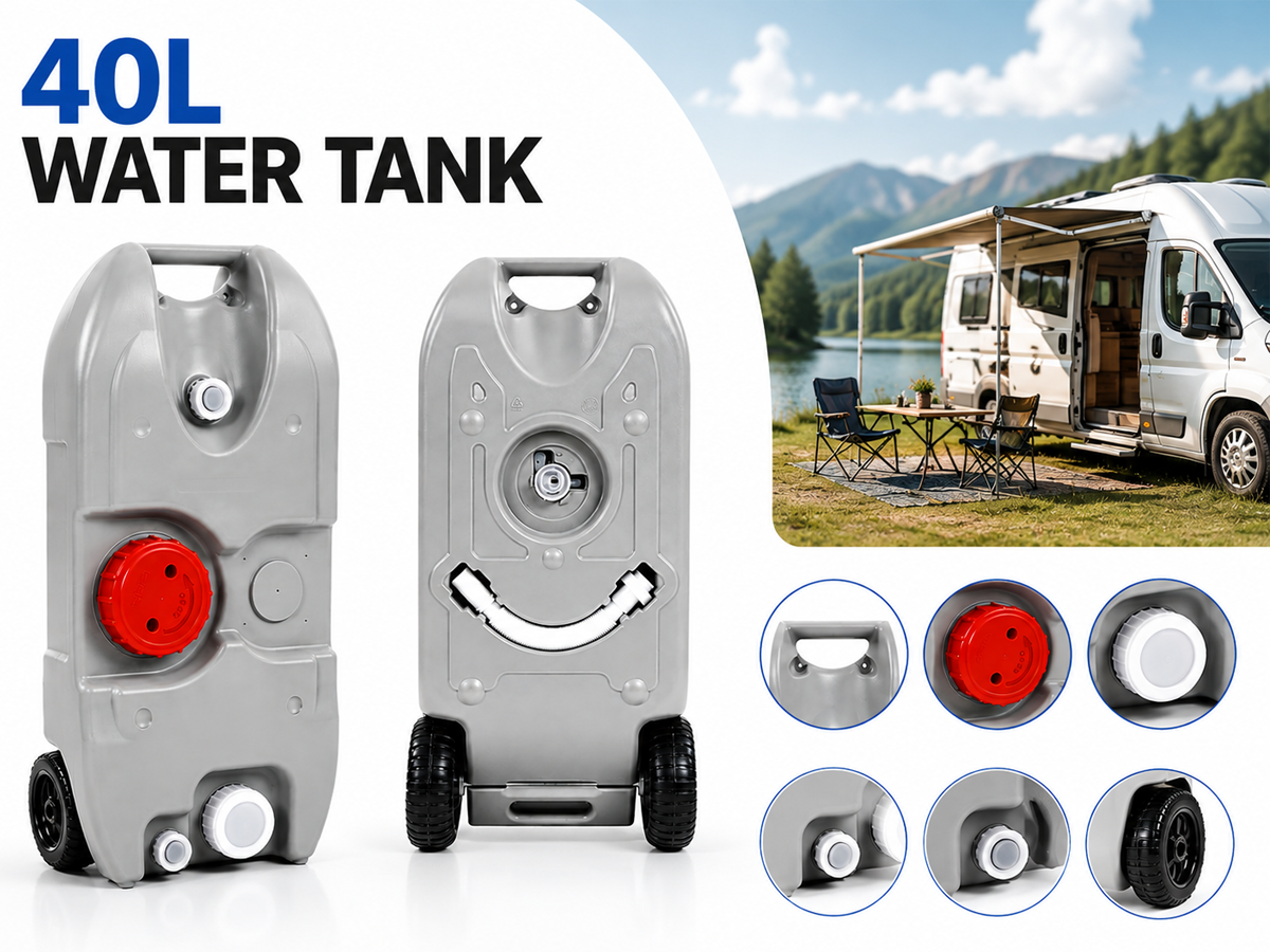 Portable Wheel Water Tank 40L