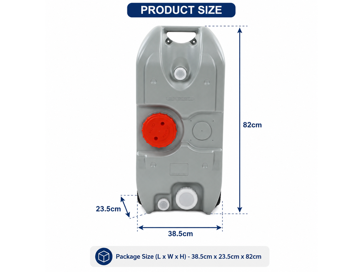 Portable Wheel Water Tank 40L