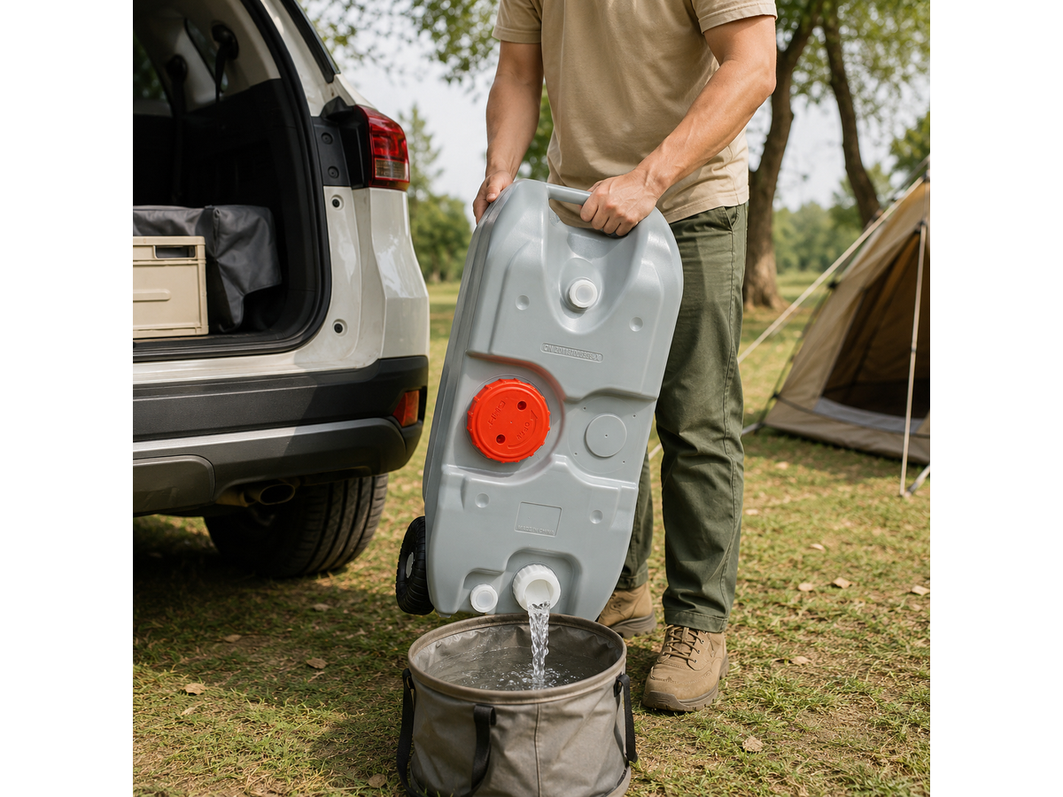 Portable Wheel Water Tank 40L