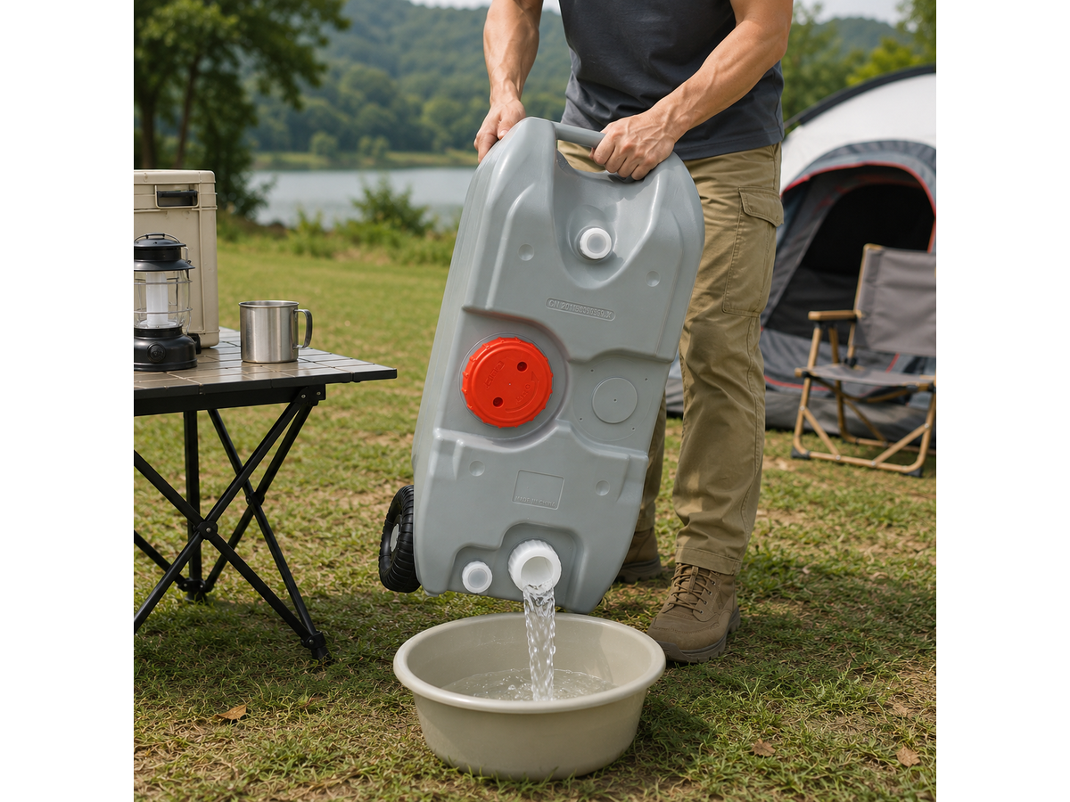 Portable Wheel Water Tank 40L