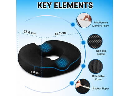 Memory Foam Donut Seat Cushion