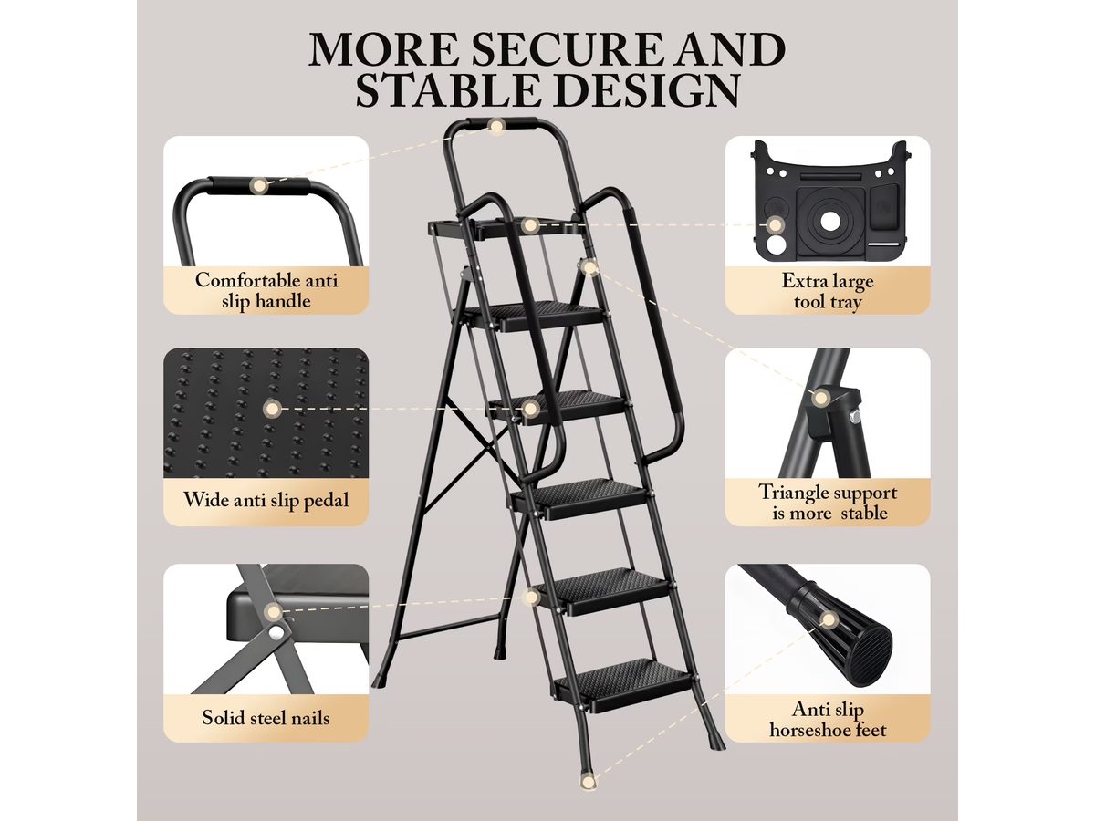 5 Step Folding Ladder