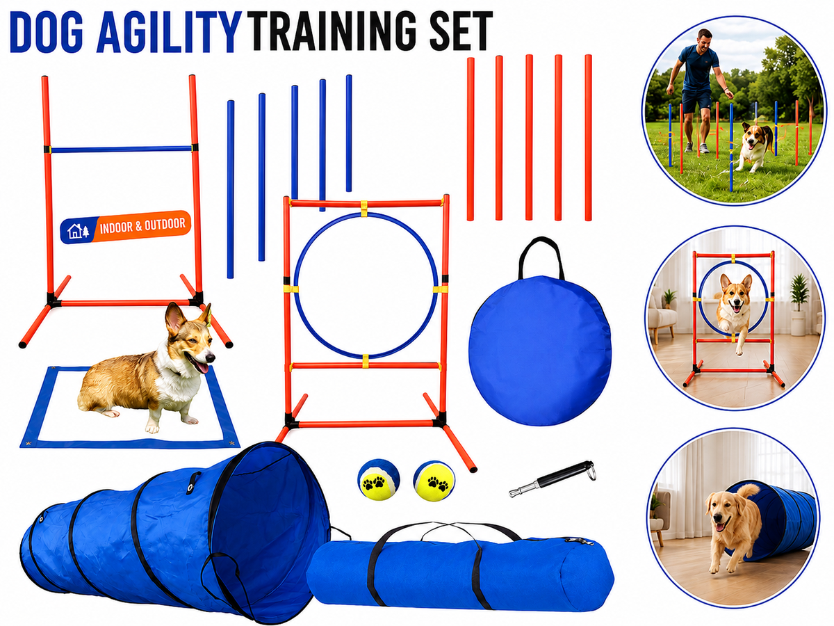 Dog Agility Training Equipment Set