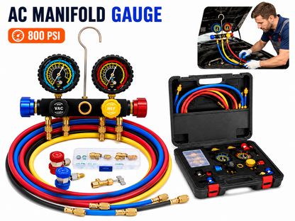 4 Way AC Manifold Gauge Set