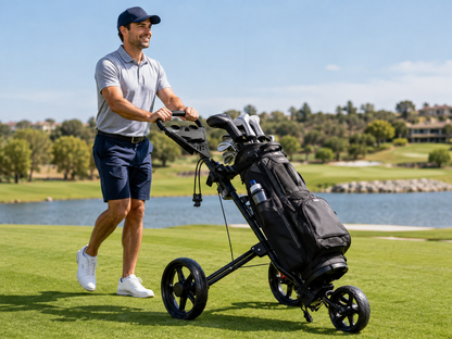 Wheel Golf Trundler Folding Golf Trolley