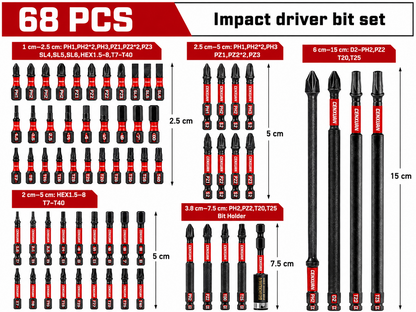 Impact Driver Bit Set