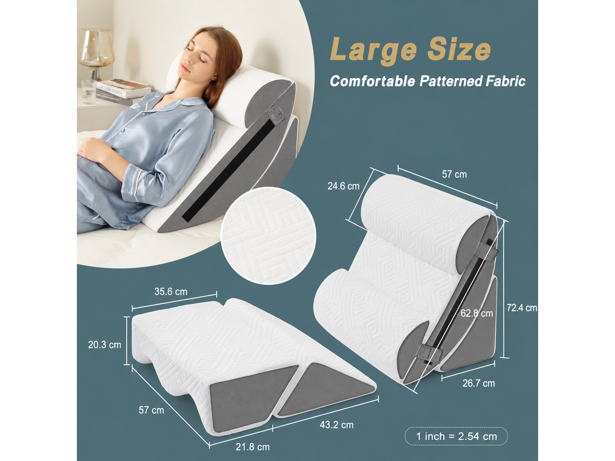 Wedge Pillow Set Memory Foam Bed Cushion