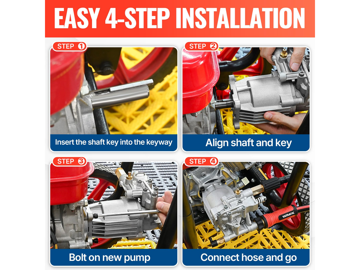 Horizontal Pressure Washer Pump