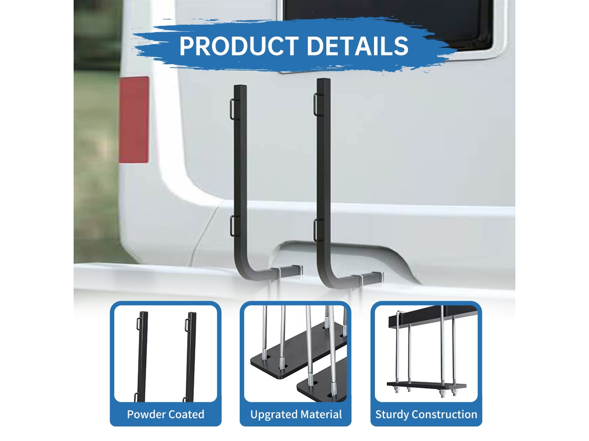 Camper RV Bumper Mount Tote Tank Carrier Rack