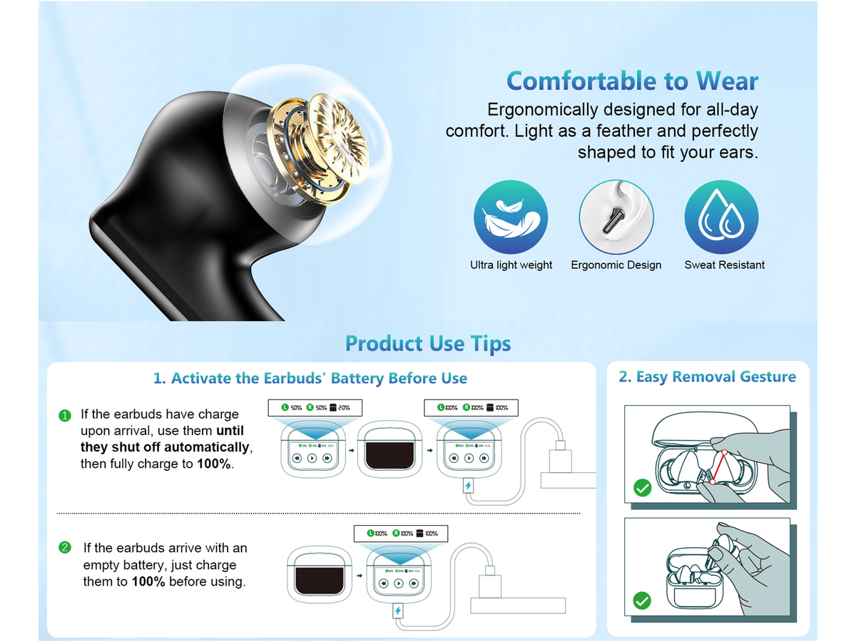 Wireless Bluetooth Earphone