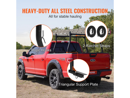 Truck Bed Rack 2 Piece Adjustable Heavy Duty Pickup Rack