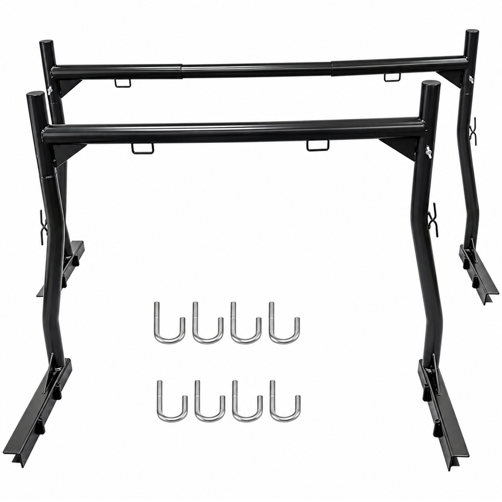 Truck Bed Rack 2 Piece Adjustable Heavy Duty Pickup Rack