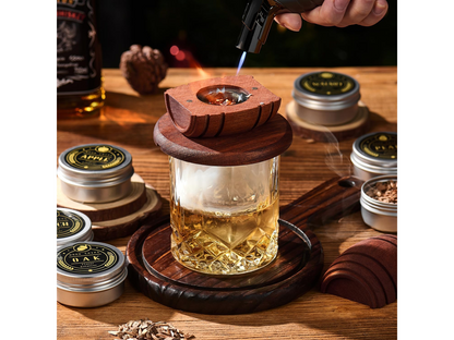 Whiskey Smoker Kit with Torch 6 Wood Chips