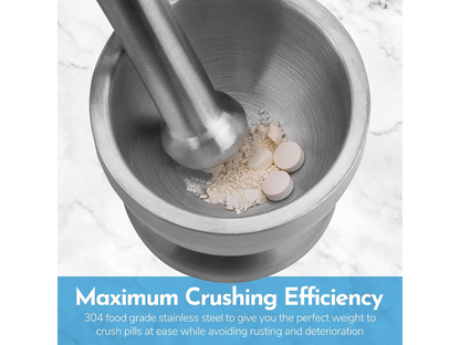 Stainless Steel Mortar and Pestle Spice Grinder