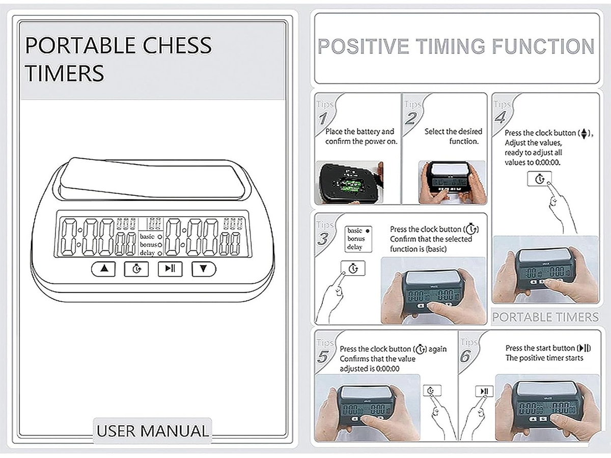 Digital Chess Clock Electronic Chess Timer