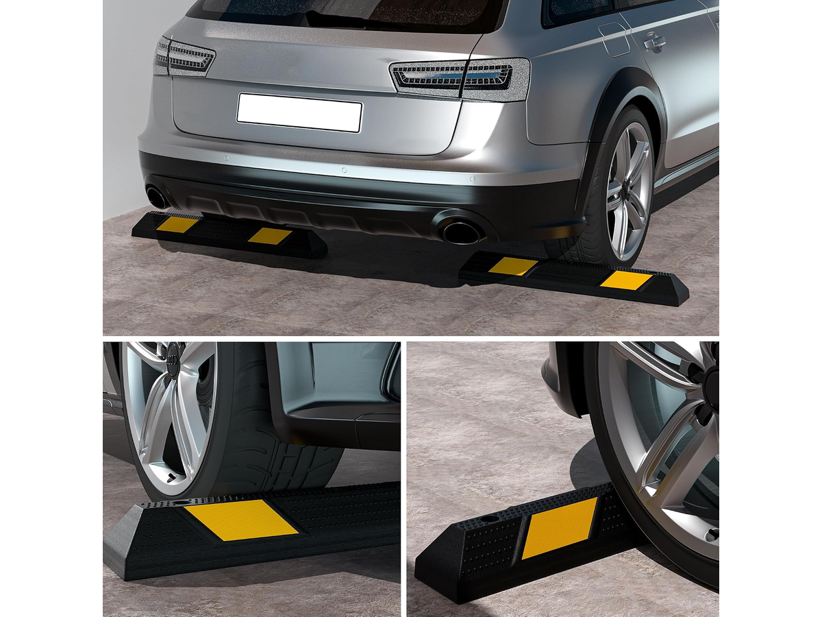 Rubber Parking Wheel Stops 2PCS