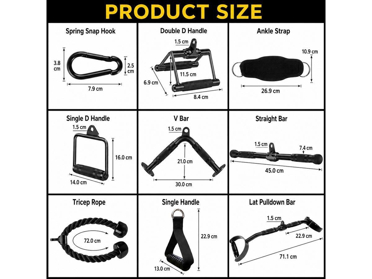 LAT Pulldown Attachments Set