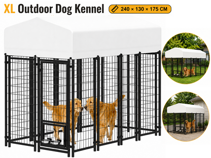 Outdoor Dog Run with Shade Sail