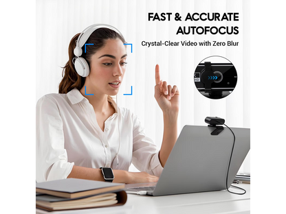 Webcam Web Camera 4K HD USB Autofocus