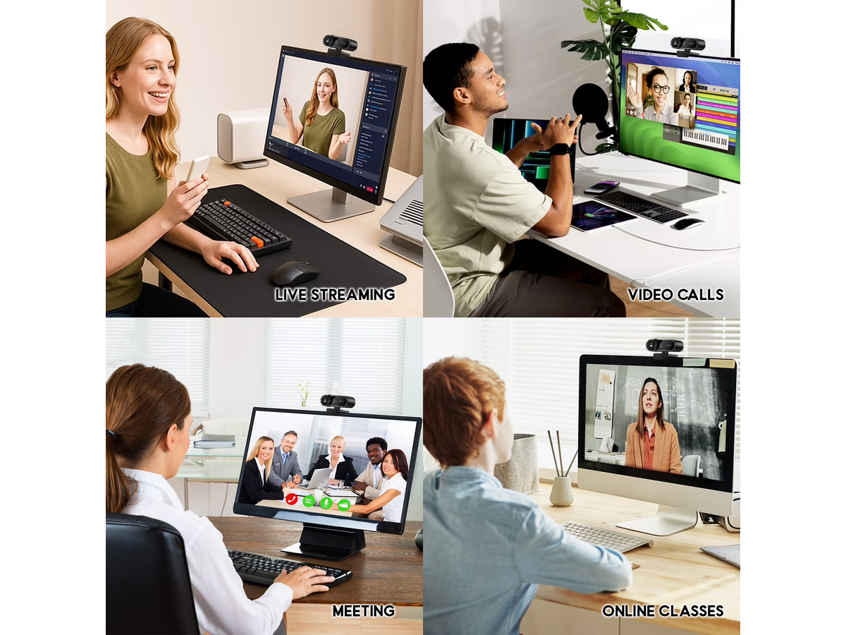 Webcam Web Camera 4K HD USB Autofocus