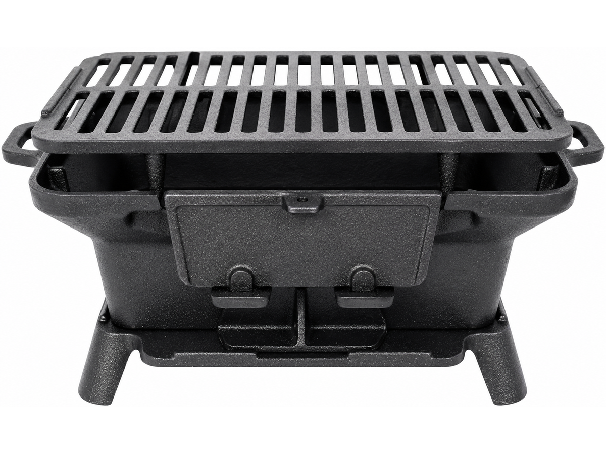 Hibachi Style Cast Iron Charcoal BBQ Grill