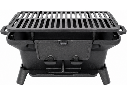 Hibachi Style Cast Iron Charcoal BBQ Grill