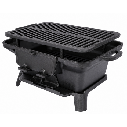 Hibachi Style Cast Iron Charcoal BBQ Grill