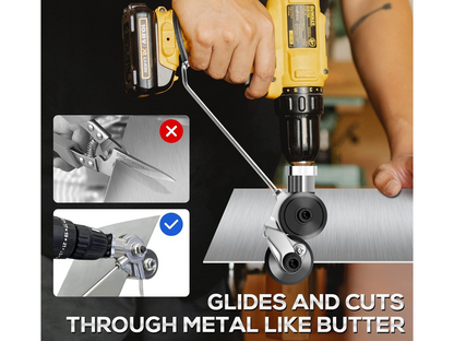 Metal Nibbler Sheet Cutter Drill Attachment Electric Plate Cutter