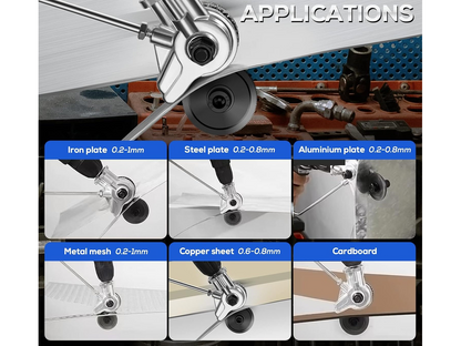 Metal Nibbler Sheet Cutter Drill Attachment Electric Plate Cutter