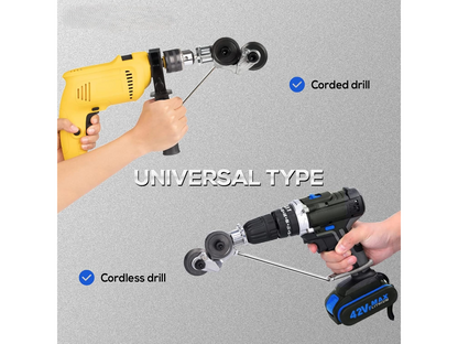 Metal Nibbler Sheet Cutter Drill Attachment Electric Plate Cutter