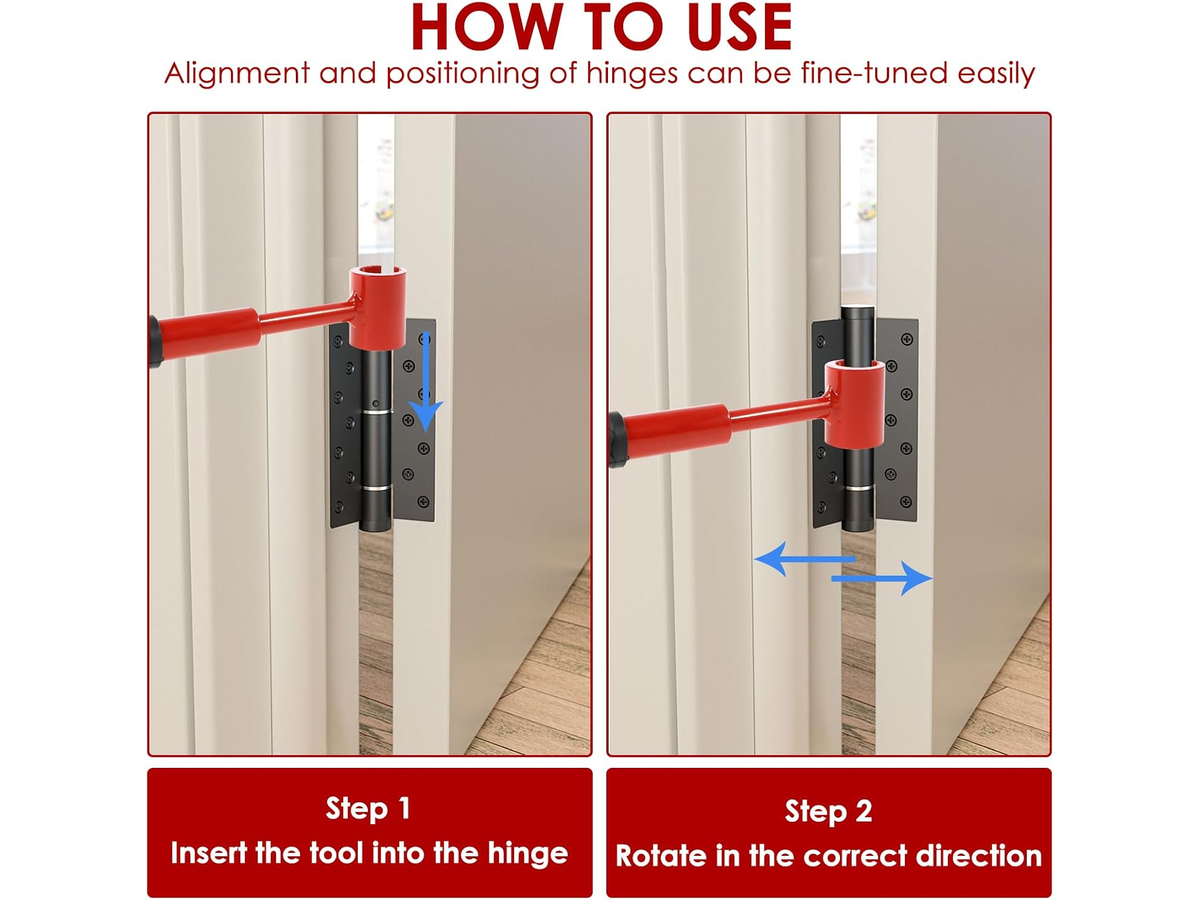Door Hinge Adjustment Tool 4 in 1