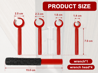 Door Hinge Adjustment Tool 4 in 1