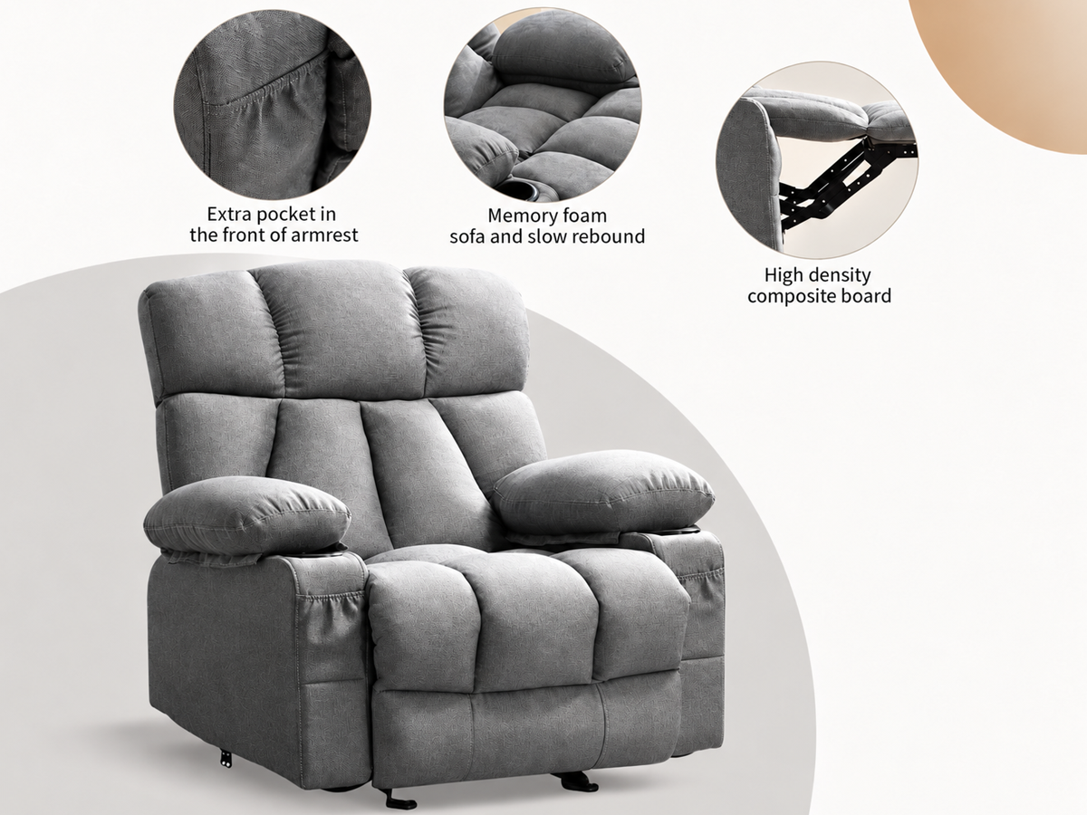 Recliner Chair with Heat Massage