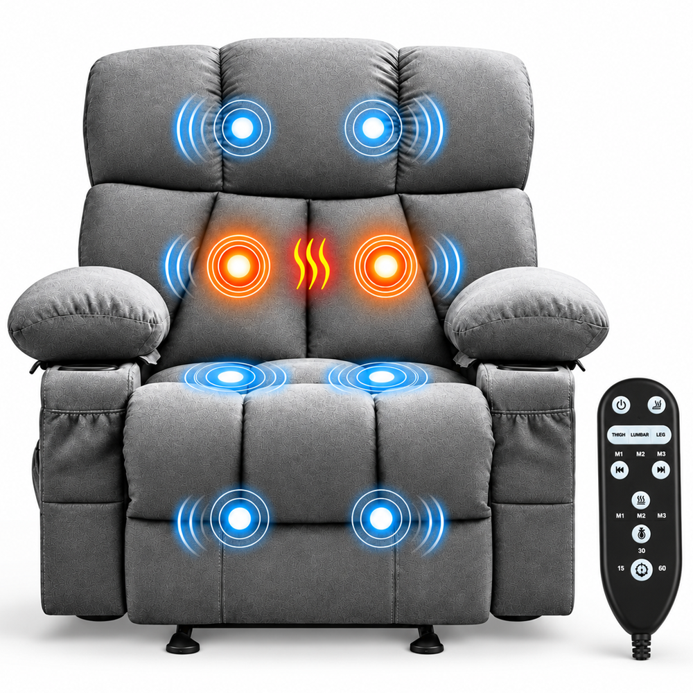 Recliner Chair with Heat Massage