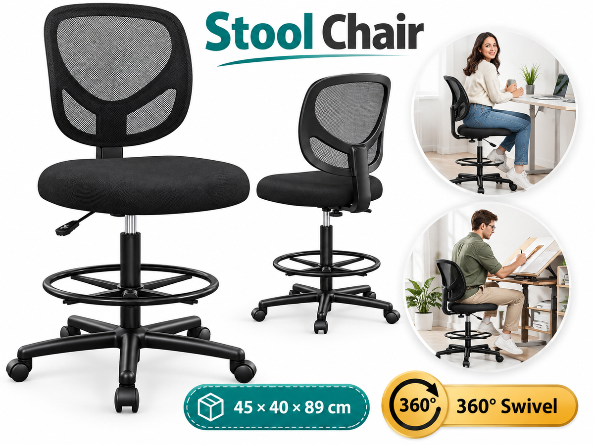 Drafting Chair Adjustable Standing Desk Chair