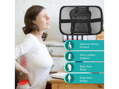 Ergonomics Seat Back Support Mesh Lumbar Lower Brace Support