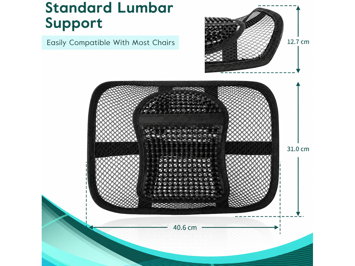 Ergonomics Seat Back Support Mesh Lumbar Lower Brace Support