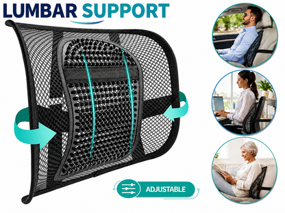 Ergonomics Seat Back Support Mesh Lumbar Lower Brace Support