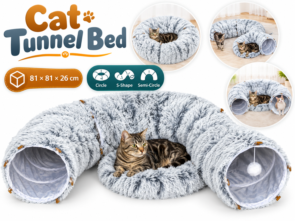 Cat Tunnel Bed