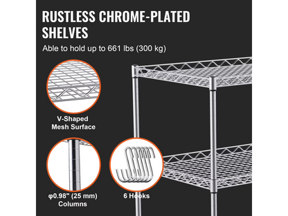 Kitchen Trolley 3 Tier
