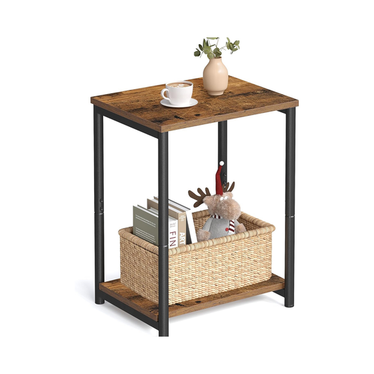 VASAGLE 2 tier side table