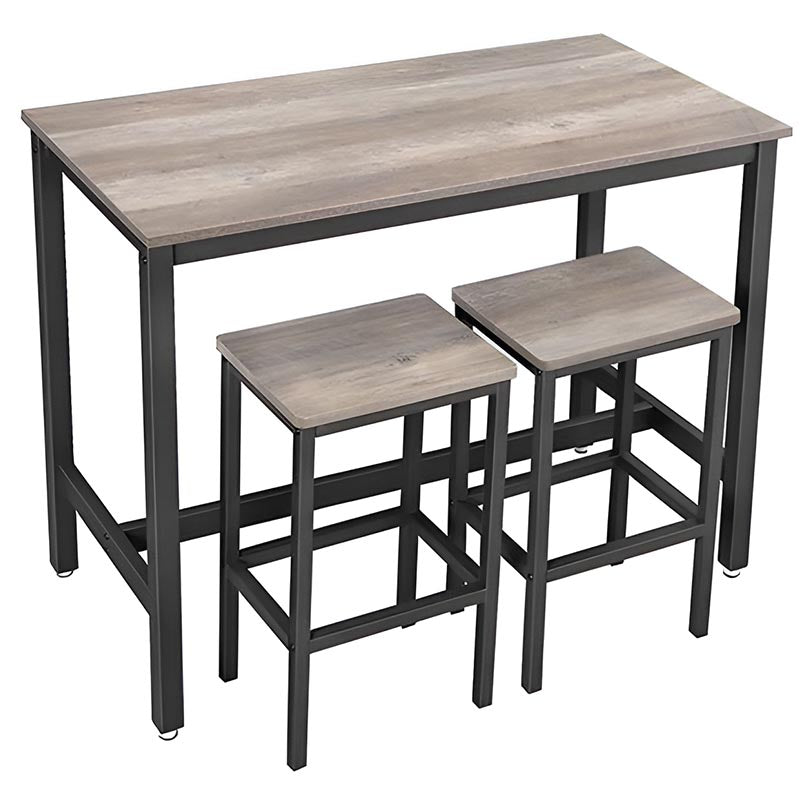 greige bar table set