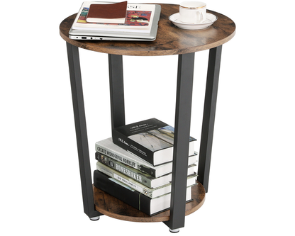 VASAGLE rustic side table