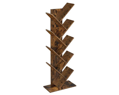 Bookshelves Display Unit Tree-Shaped - Brown