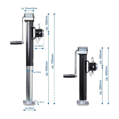 400KG load trailer jacks