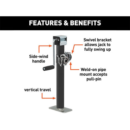tilting trailer jack
