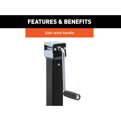 Hand crank trailer jacks