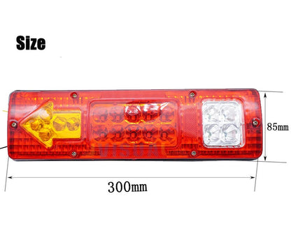 Led Trailer Lights 2Pcs 12V Trailer Truck Caravan 19 Led Taillight Tail Rear Light T