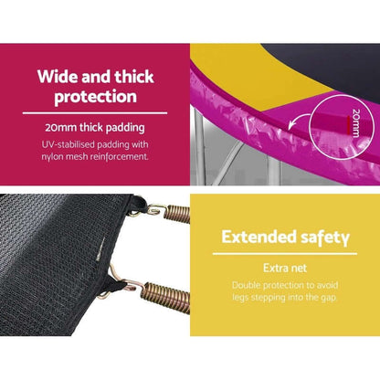 10FT Trampoline Round Trampolines With Basketball Hoop - The Shopsite