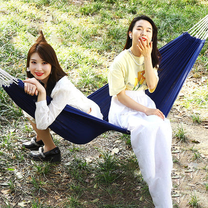 Hammock Double – Garden Cotton Hammock with Spreader Bar & Travel Bag 450lbs